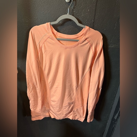 Womens Zella Peach Long Sleeve Active Top Size Medium - Picture 1 of 4